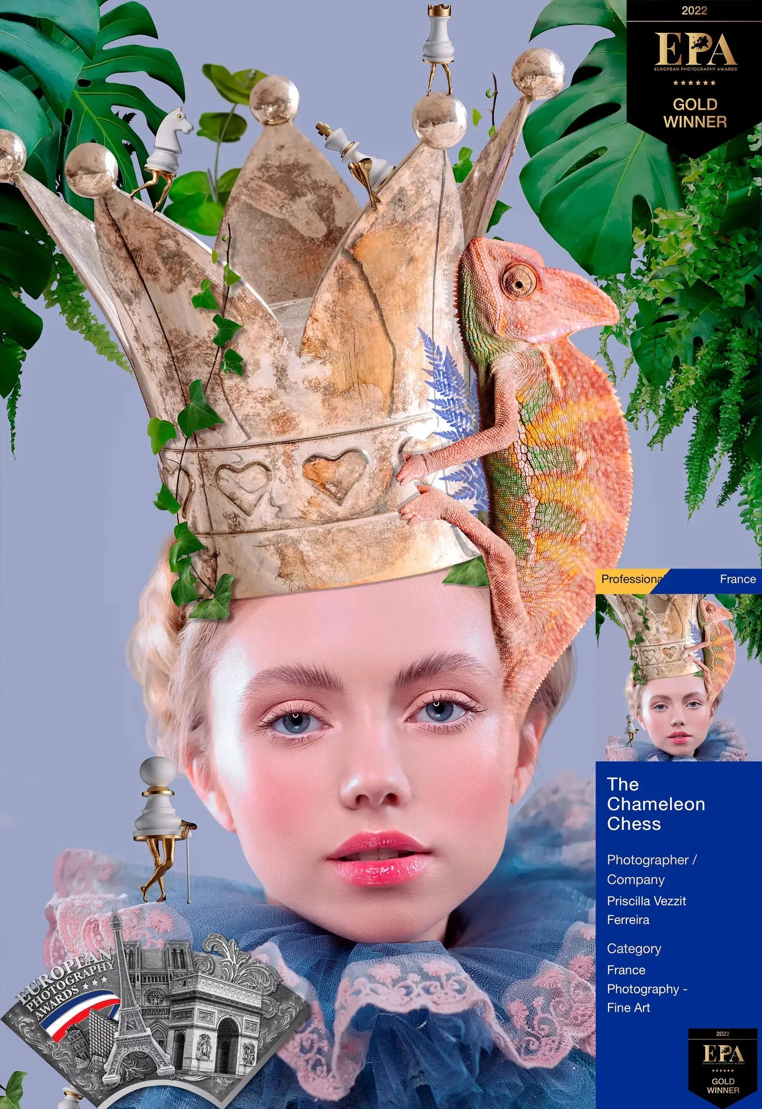 Fine Art Print Chess The Chameleon Chess | La Maison Saint Esprit - La Maison Saint Esprit