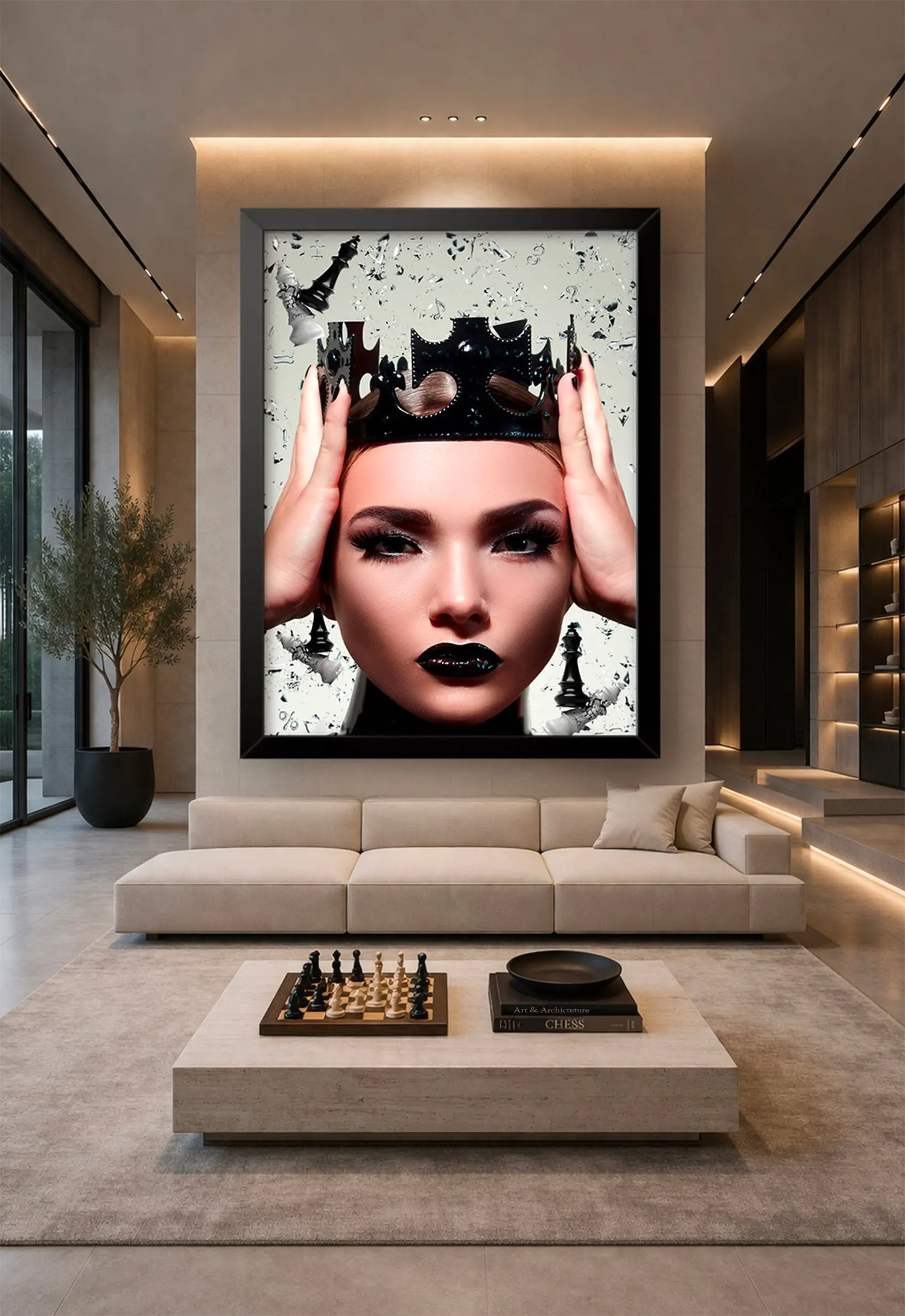 Queen Of The Game dans un intérieur de prestige — Fine Art Grand Format