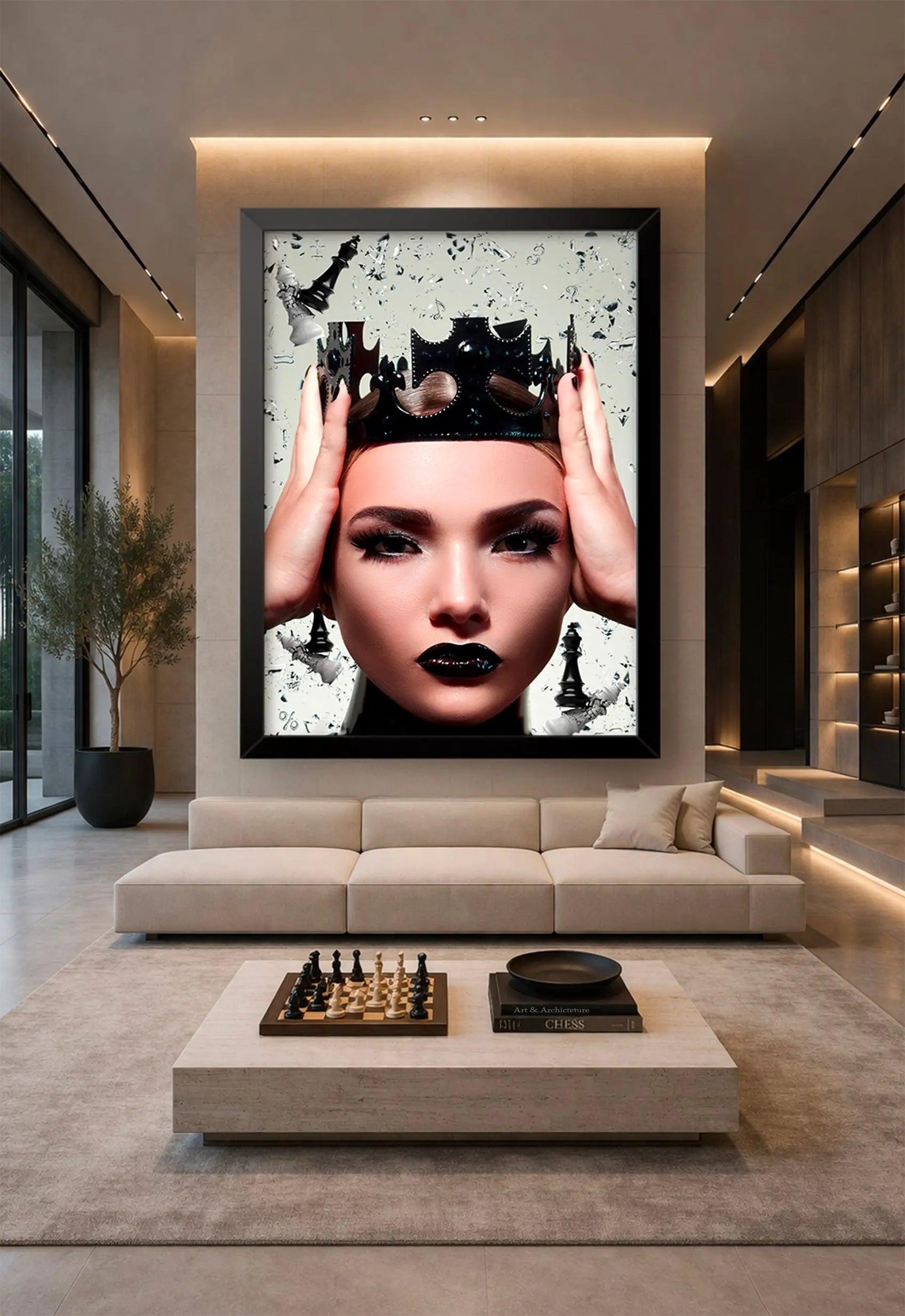 Queen Of The Game dans un intérieur de prestige — Fine Art Grand Format