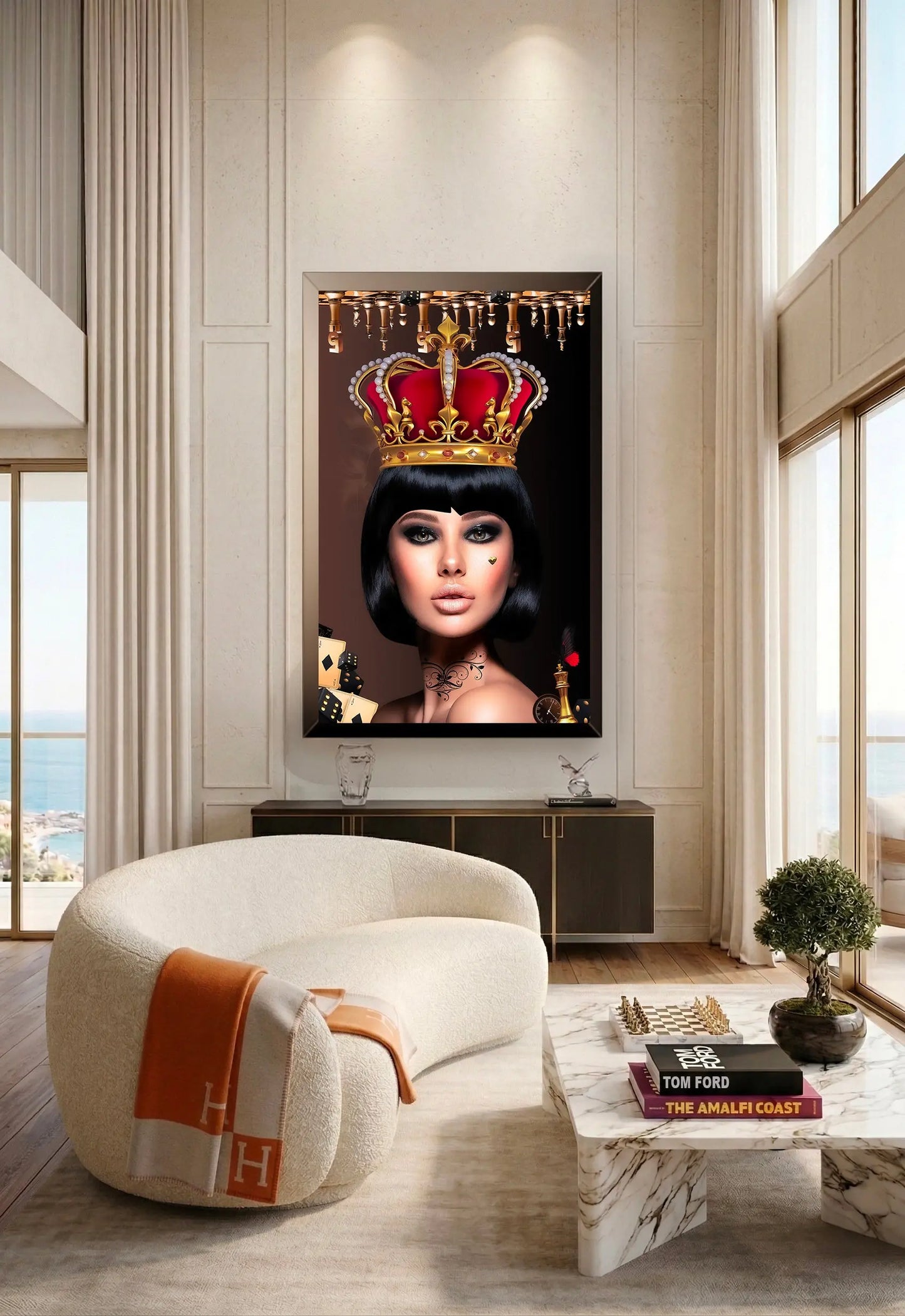  Queen V dans un intérieur de prestige — Fine Art Grand Format