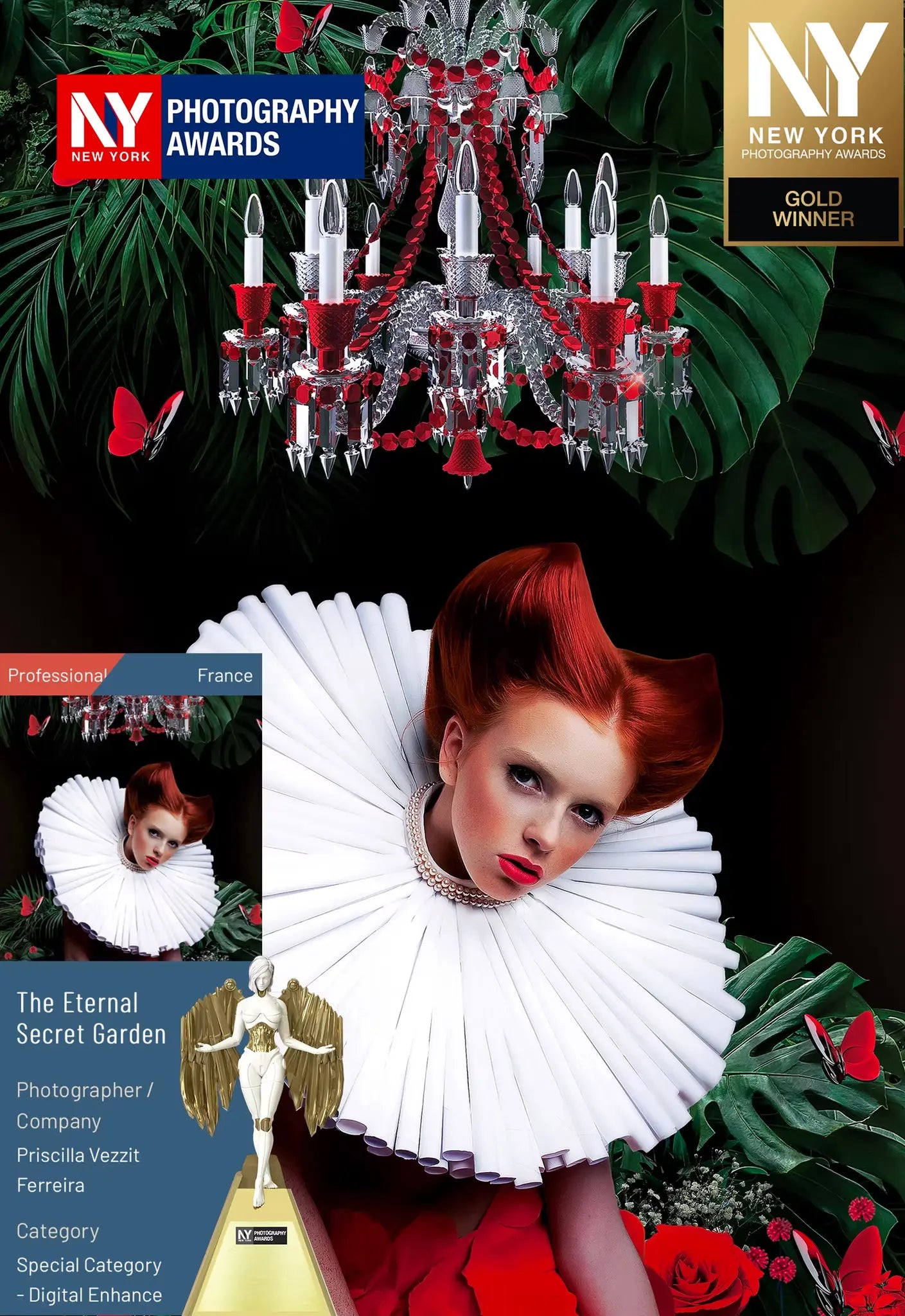 Le Jardin Secret Lumière et Mystère — Priscilla Vezzit Ferreira — Fine Art — La Maison Saint Esprit Gold Winner